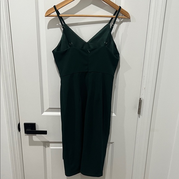 Chic Forest Green Mini Dress, Size Small - Picture 8 of 8